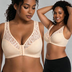 💖 【Set 3 piese】 【L–4XL】 😍 Sutien push-up mărimi mari