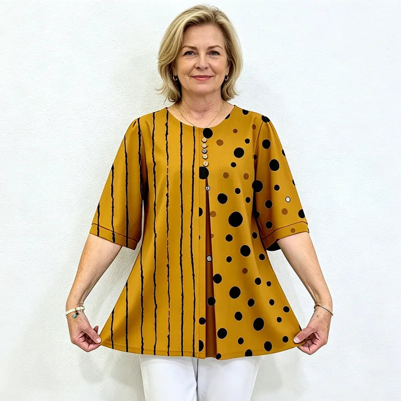 Ie și Bluză de Vară pentru Femei, Haine Casual Confortabile și Elastice